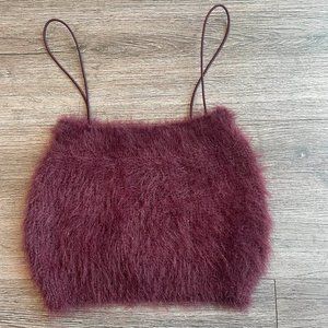 ZARA Crop Fluff Tank